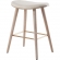 Saddle 25" Counter Stool in Cream Fabric & White Washed Wood (Set of 2)
